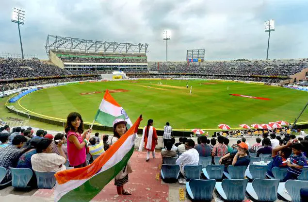 Rajiv Gandhi International Stadium in Hyderabad, India
