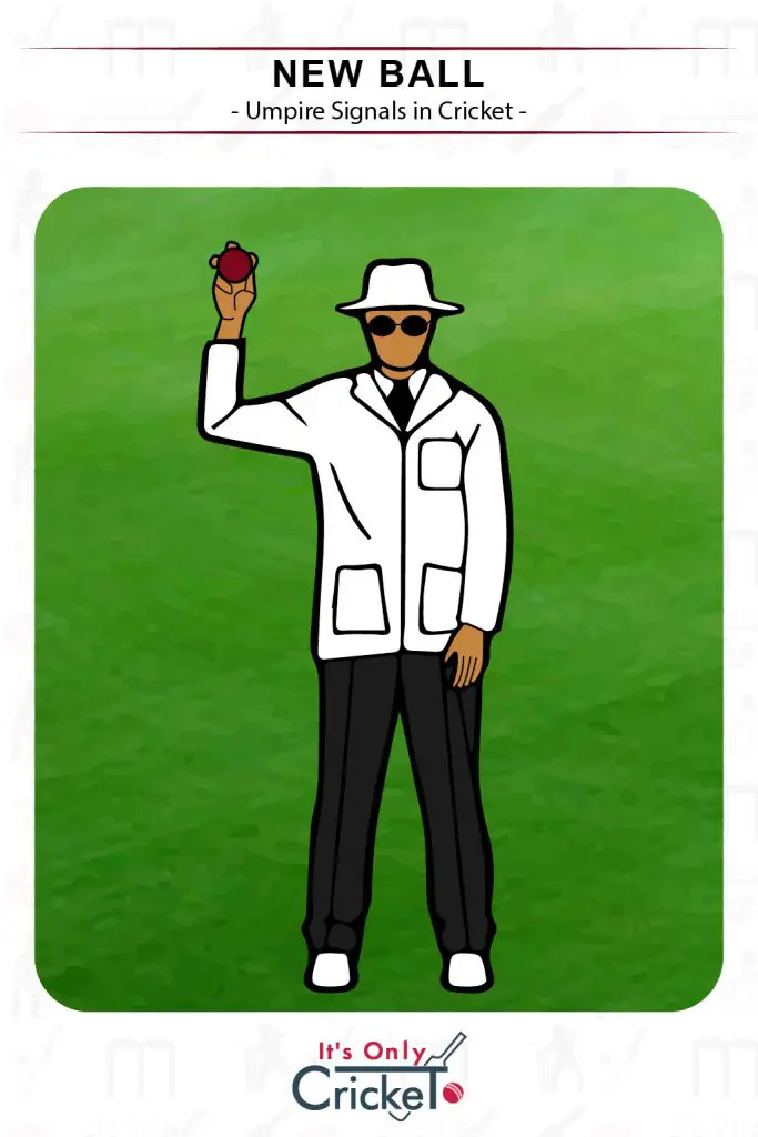 Cricket Umpire Signal New Ball