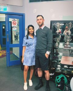 Glenn and Vini on a Back to school night event