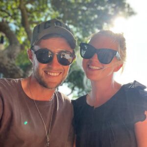 Joe Root and his wife
