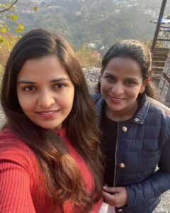 Nupur Nagar and her sister