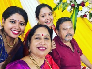 Prithi Narayanan with her family