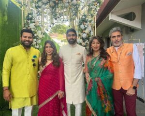 Ritika Sajdeh with her parents, brother and husband