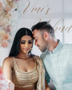 Wedding photo of Glenn Maxwell and Vini Raman