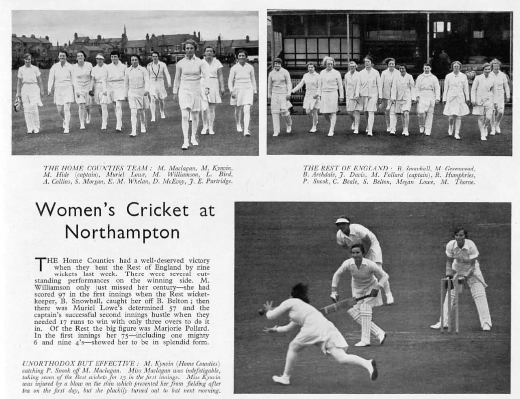 cricket history women