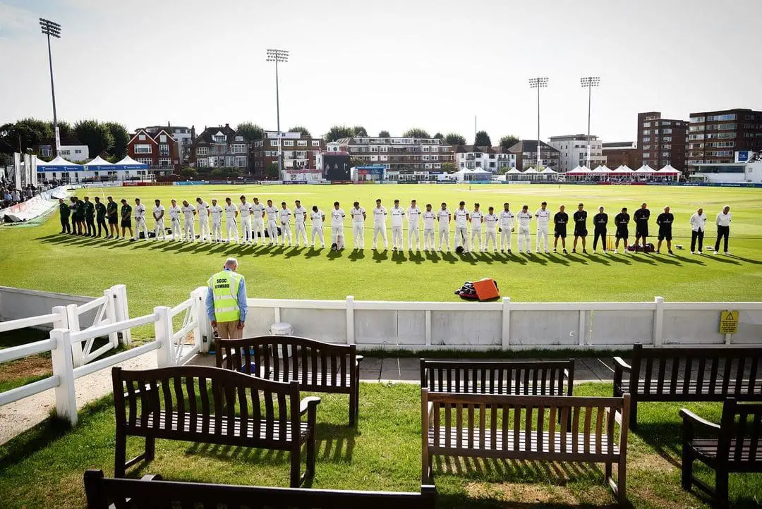 Cricket Players At Hove Cricket Ground