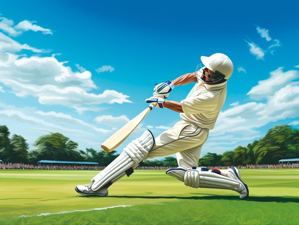 Cricket Batter Making A Swing